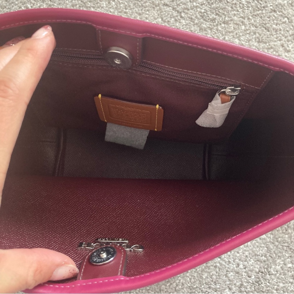Coach bow print city bucket bag NWT CY651 - Picture 5 of 9